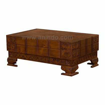 Carved Coffee Table