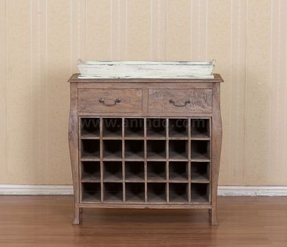 Bule Tray Bottles Cabinet