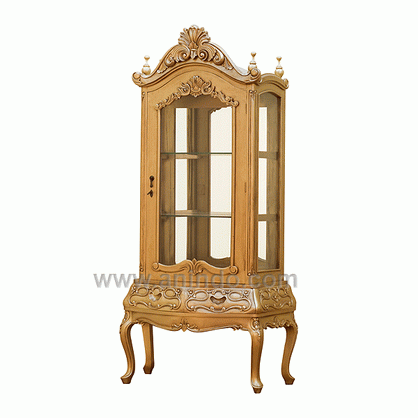 Carved Glass Cabinet