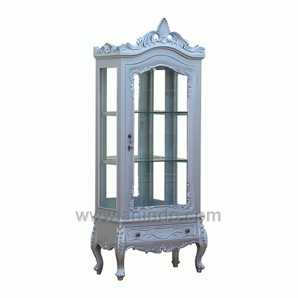 Carved Glass Cabinet