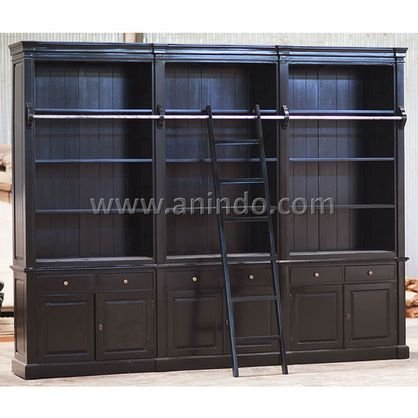 3 Section Library Bookcase