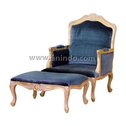 French Chair with Stool