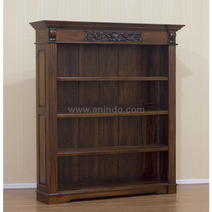 Black Open Bookcase