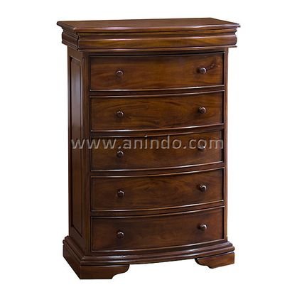 Sleigh Chest 6 Drawers