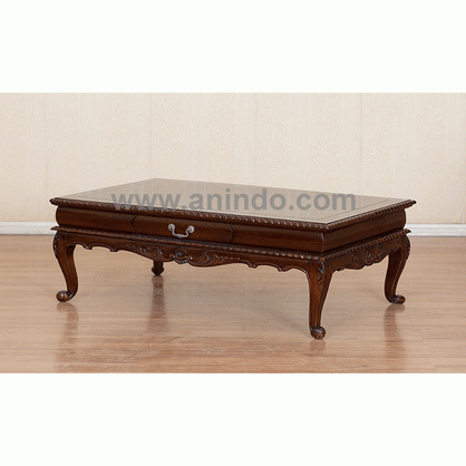 Carved Table 1 Drawer