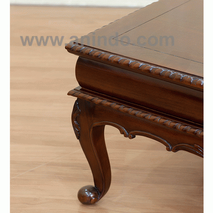 Carved Table 1 Drawer