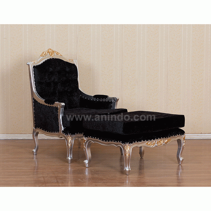 Flower Chair with Stool