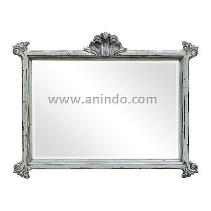 Square Carved Mirror