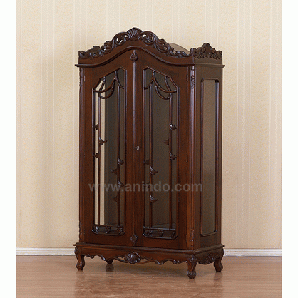 Carved Glass Cabinet