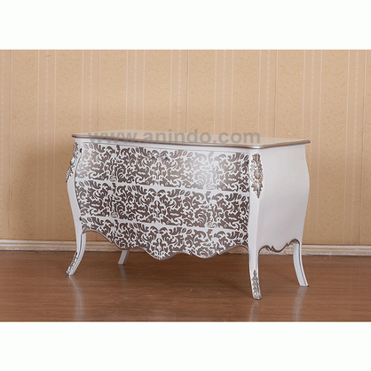 Jessica Commode 2 Doors Silver