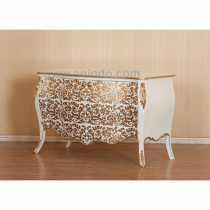 Jessica Commode 2 Doors Silver