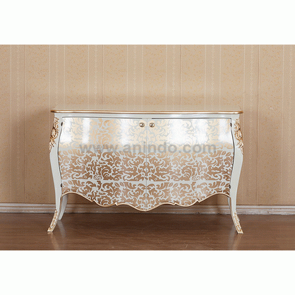 Jessica Commode 2 Doors Silver