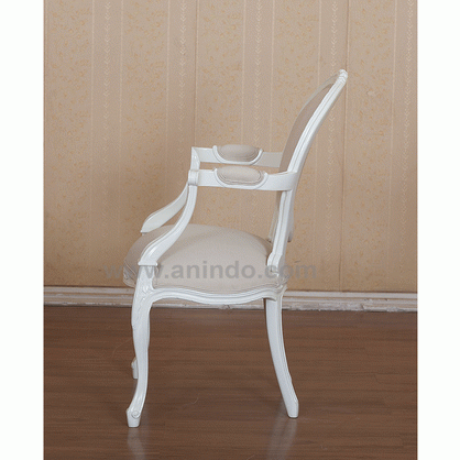 White Celine Arm Chair