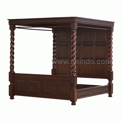 Canopy Carved Bed