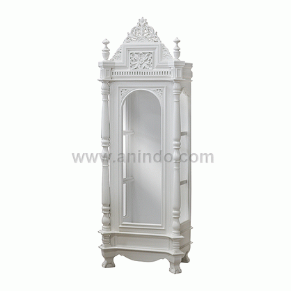 Flowers Top Carved  Cabinet