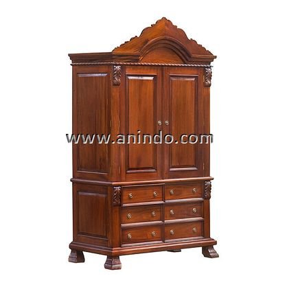 2 Doors Wardrobe 6 Drawers