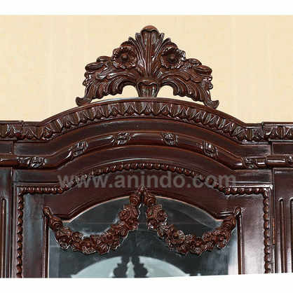 Glass Cabinet Carved