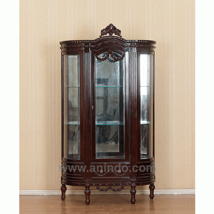 Glass Cabinet Carved