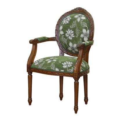 French Oval Flower Chair
