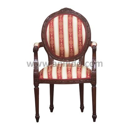 French Oval Flower Chair