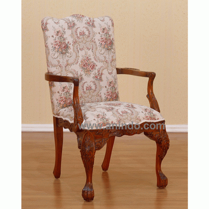 Arm Chair Carved