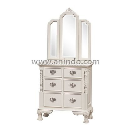 Canopy Dressing Table 6 Drawers