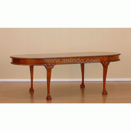 Oval Dining Table Carved