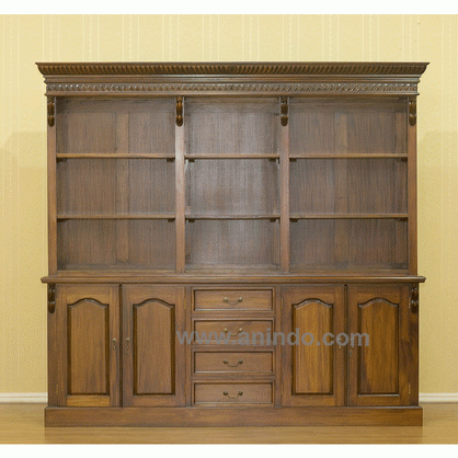 Open Bookcase 4 Doors
