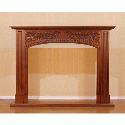 Leaf Carved Fireplace