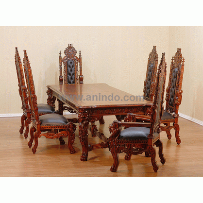 Lion Dining Table w/ Chairs