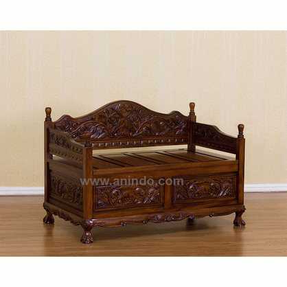 Carved Bench Claw Legs