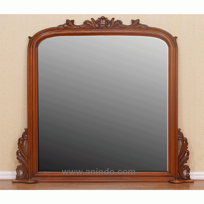 Carved Wall Mirror Mahogany