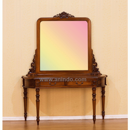French Dressing Table With Mirror