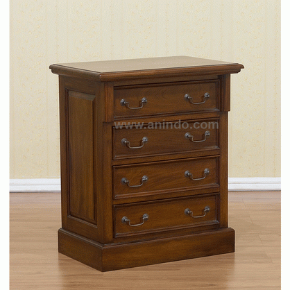 4 Drawers Chest Mahogany
