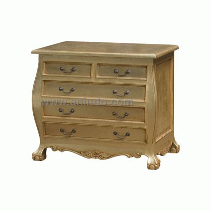 5 Drawers Commode Mahogany