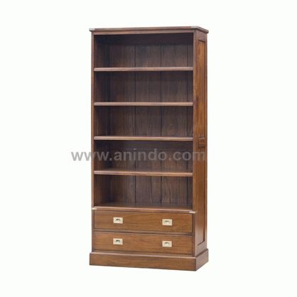 Open Bookcase 2 Drawers