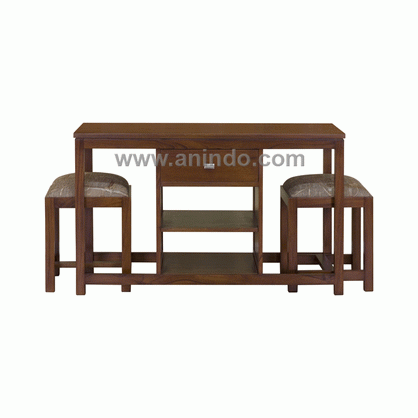 Drawers Console With Stool