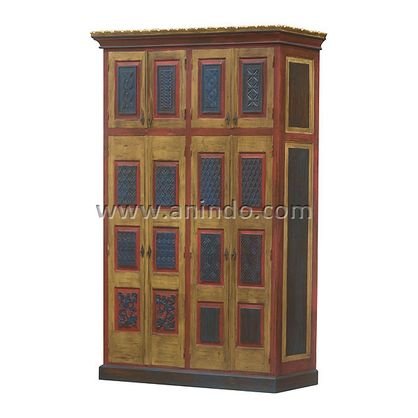 Antique 8 Doors Armoire