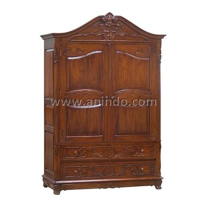 2 Doors Carving Armoire