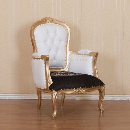 Louis Arm Chair Gold